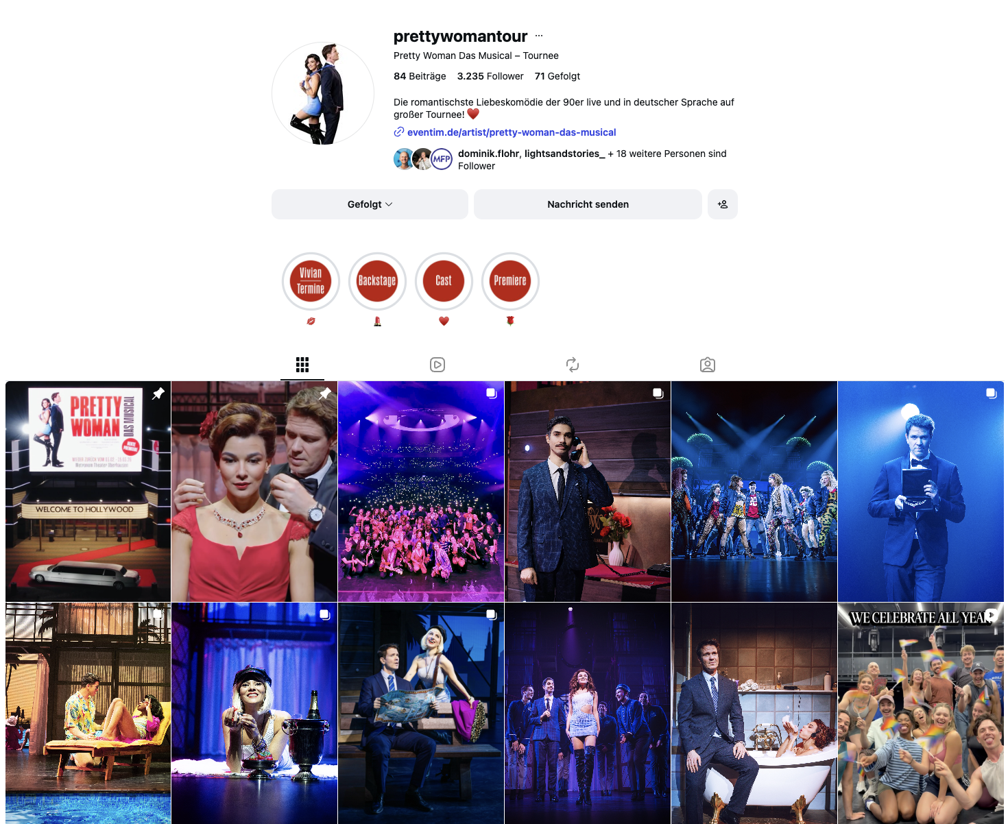 Instagram-Übersicht von Pretty Woman