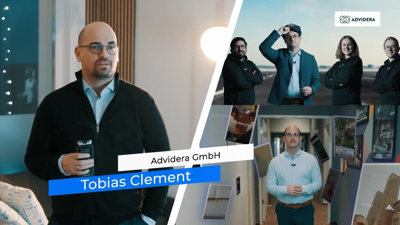 Tobias Clement von Advidera im Interview-Setting