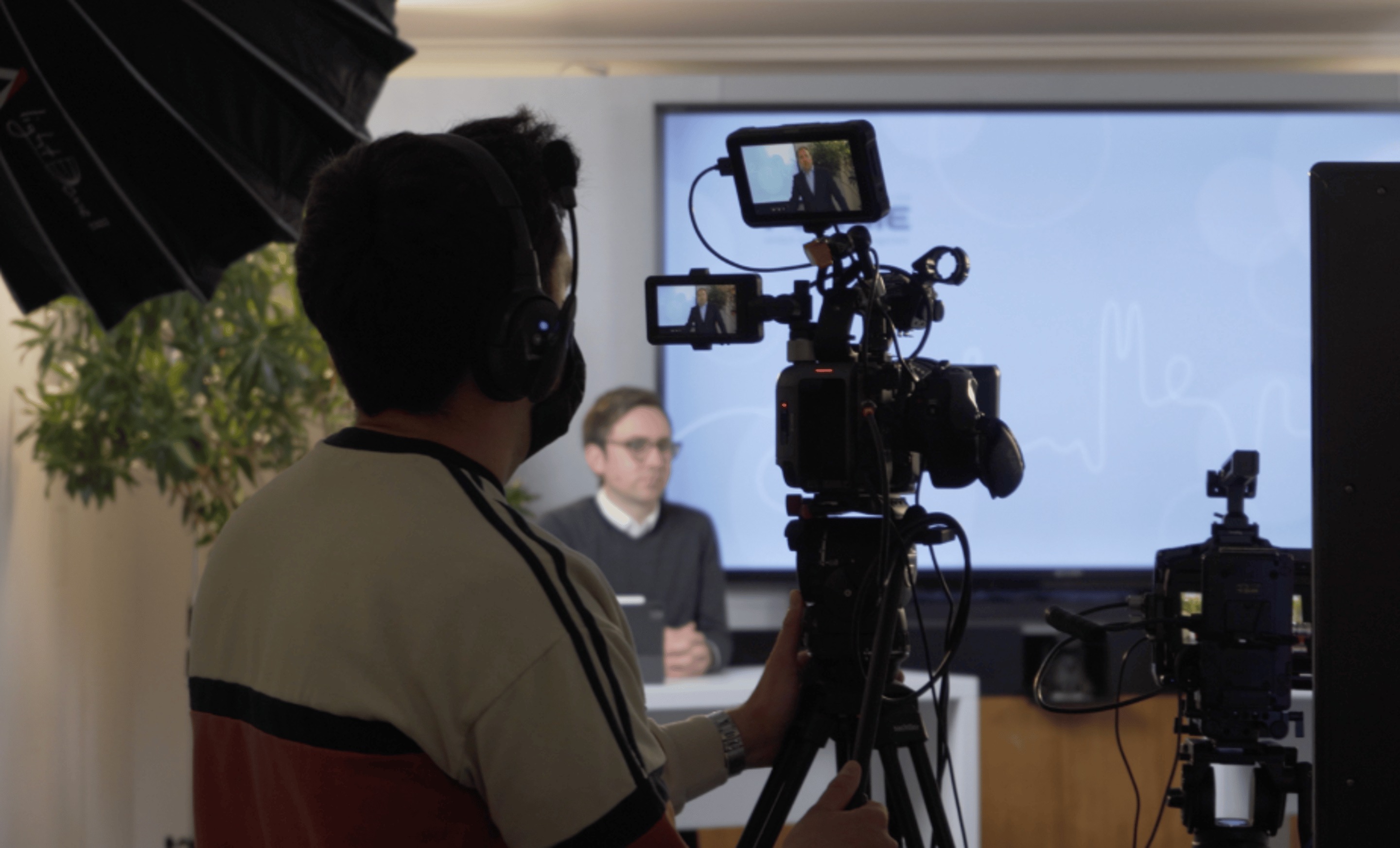 Cinebites Kamerateam bei der Produktion eines Pitchfilms
