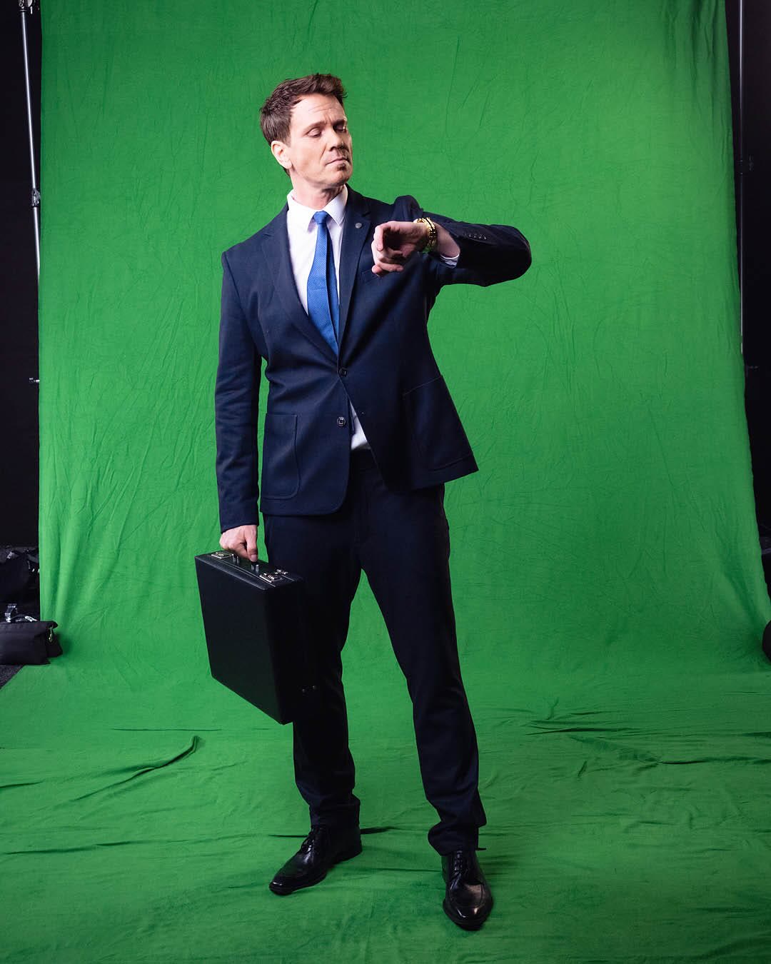 Darsteller von Pretty Woman vor einem Green Screen