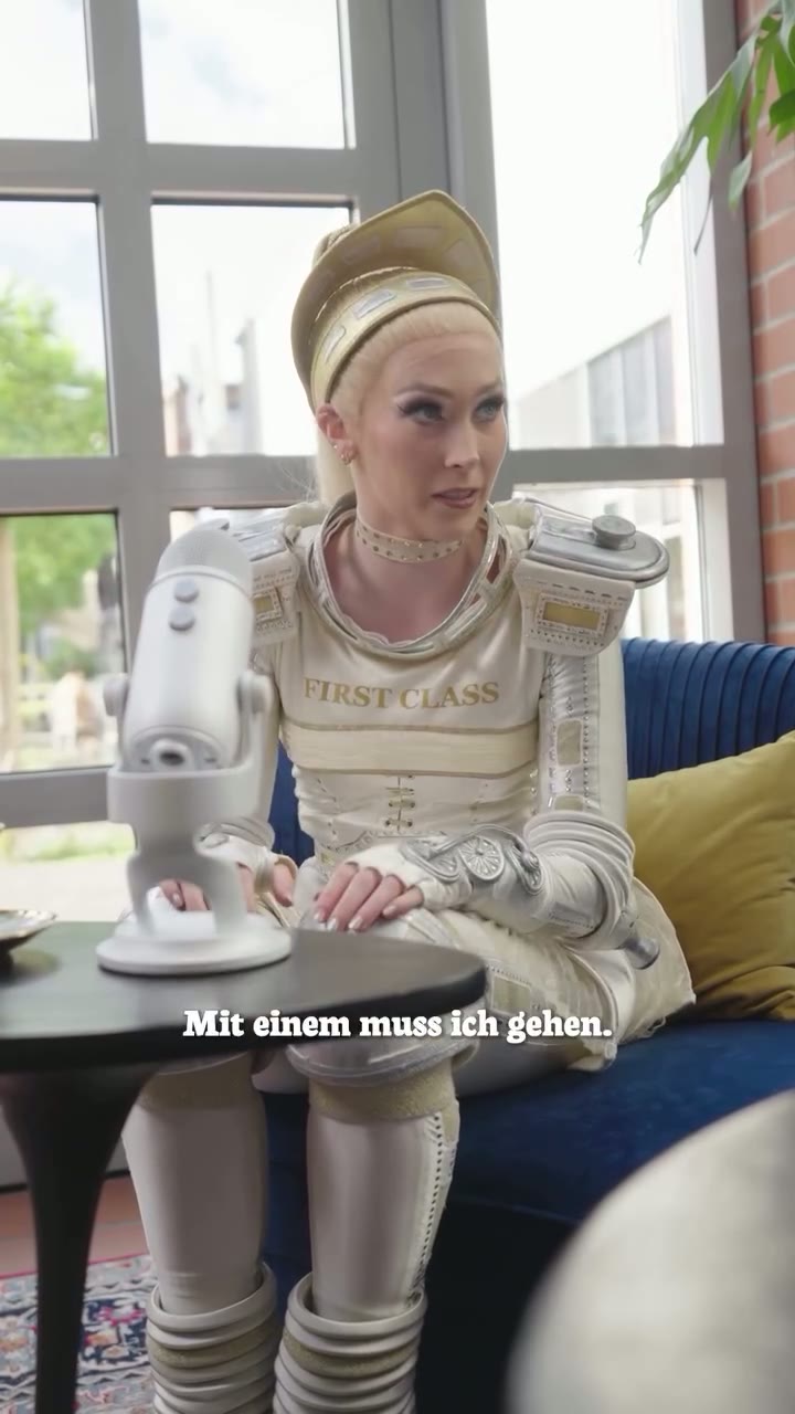 Darstellerin in einem längeren Social-Story-Format