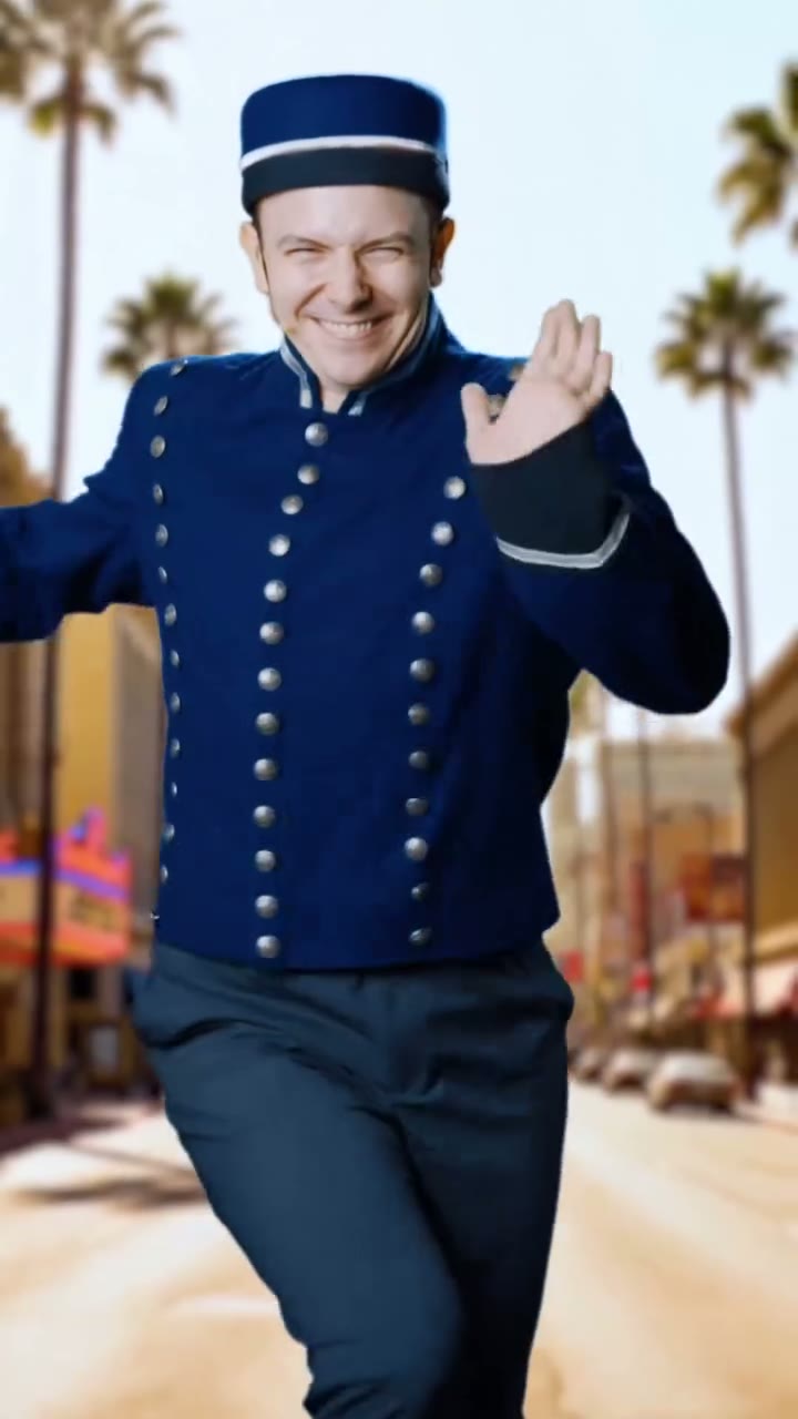 Darsteller im Kostüm von Pretty Woman Das Musical